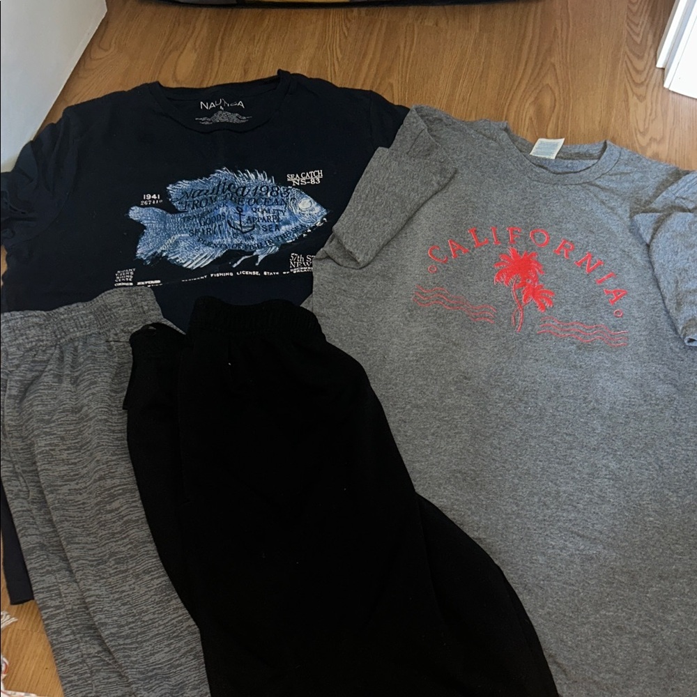 MENS short OUTFIT SETS, nautica and champion, PERFECT GAME SHORTS